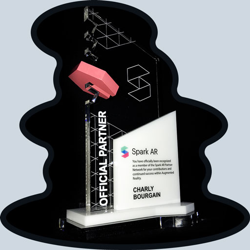 Charly Bourgain’s Spark AR Partner Network Trophy
